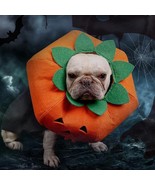 Halloween Pumpkin Pup Collar: Adorable Pet Cosplay Accessory For A Spook... - £11.69 GBP+