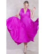 SWAK Designs Sexy Eternity Wrap Maxi Party Cruise Dress, Posh Plum, Pink... - £69.21 GBP