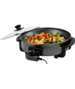 OVENTE 12 Inch Electric Skillet and Frying Pan with Nonstick Coating, 14... - $31.22