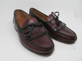Allen Edmonds 62231 Mens Brown Leather Kilted Loafers Size US 9.5 D - £30.67 GBP