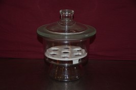 6&quot; ID Glass Scheibler Non Vacuum Desiccator 150mm Coors Plate Pyrex Conv... - $103.50