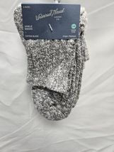 Women's 4-10 Slub 3pk Ankle Socks Universal Thread - Black/Gray image 2