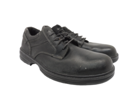 Caterpillar Men&#39;s Low-Cut Oxford Safety Work Shoes P713833 Black Leather Size 8W - £27.92 GBP