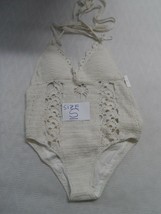 Beauty and the beach SIZE S Crochet One Piece Swimsuit IVORY -$105 - £35.79 GBP