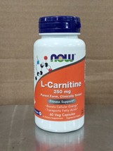 NOW FOODS, L-Carnitine, 250mg. 60c. EXP11/2024. 1016bp - £12.99 GBP