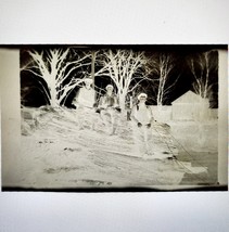 1920s Photograph Negative Original Woodsmen Lumberjacks Antique Forest C65 - $462.01 MXN