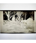 1920s Photograph Negative Original Woodsmen Lumberjacks Antique Forest C65 - $462.01 MXN