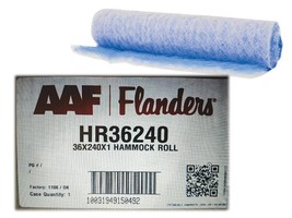 AAF Flanders Hammock Roll Air Filter 36&#39;&#39; W X 240&#39;&#39;H X 1&#39;&#39; D Spun Glass ... - $39.60