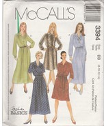 McCall&#39;s Pattern 3394 ~ Misses&#39;/Miss Petite Dress in 2 Lengths ~ Size BB - $5.94