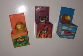 Lion King Burger King Set Of 3 Kids Meal Puppets Simba, Mufasa, Ed - £3.80 GBP