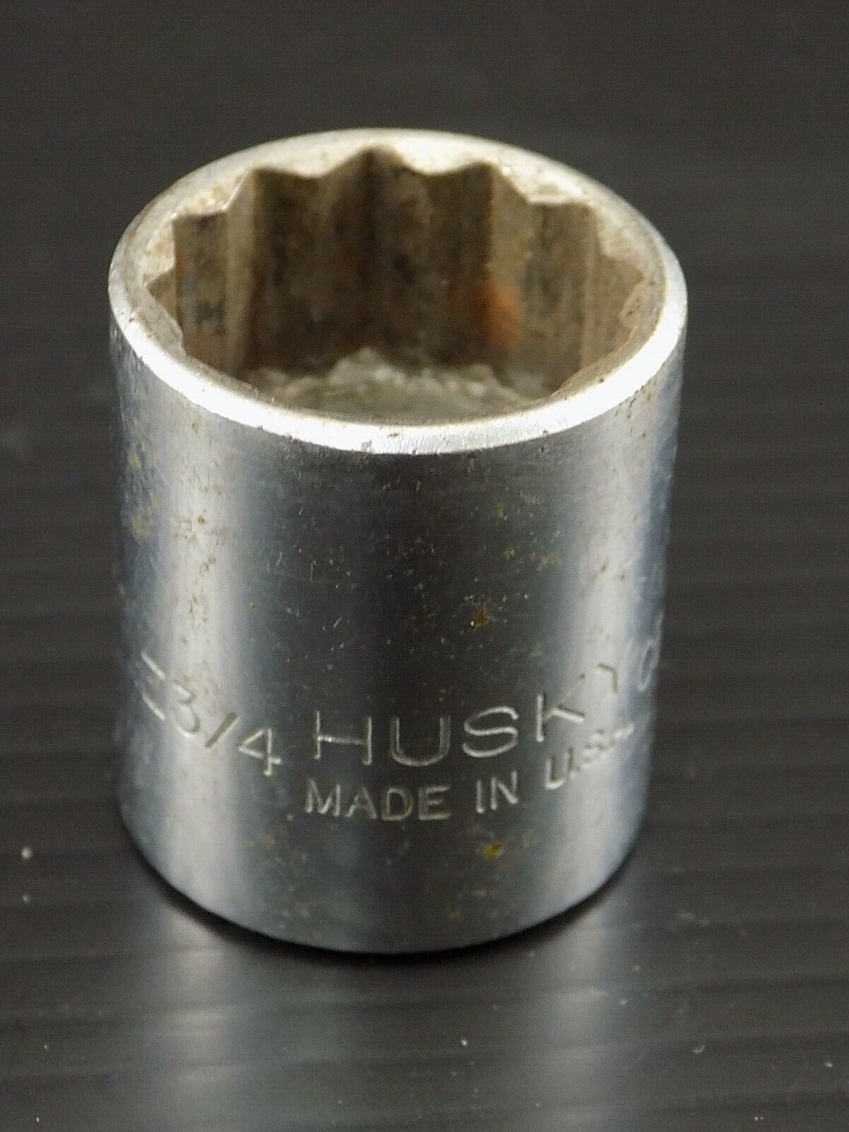 Vintage HUSKY 3/4&quot; 12 Point SOCKET 1/2&quot; Drive CB1224 Made in USA - $5.93