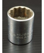 Vintage HUSKY 3/4&quot; 12 Point SOCKET 1/2&quot; Drive CB1224 Made in USA - $8.07 CAD