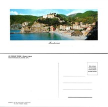 Italy La Spezia La Cinque Terre Monterosso al Mare Ocean Mountains VTG Postcard - £7.49 GBP