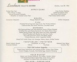 Matson Lines Breakfast and Luncheon Menus SS Monterey June 29, 1964 - $17.82