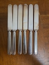 Oneida Tudor Community Algonquin Baronet Plate Knives Set Of 6 1923 Flat... - $16.95