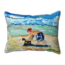 Betsy Drake Boy &amp; Toy Indoor Outdoor Extra Large Pillow 20x24 - £62.29 GBP