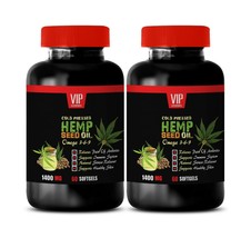 blood pressure support - Hemp Seed Oil 1400mg (2) - appetite suppressant - $28.96