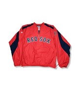 Boston Red Sox Majestic Authentic Jacket Pullover Stitched Logo Men&#39;s Si... - £35.62 GBP