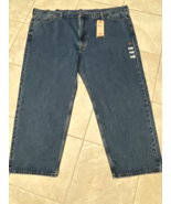 LEVIS BLUE JEAN 550 MEN 56X30 B&amp;T RELAXED TAPERED 100% COTTON DENIM - $29.30