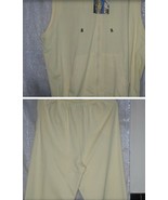 PANT OUTFIT SLEEVELESS HOODIE CAPRI MIXED SIZE M &amp; XL YELLOW Outfit 2 Piece - $322.54 MXN