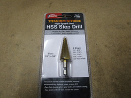 Drill Master Titanium High Speed Steel Step Bit 1/4"-3/4" - $9.49