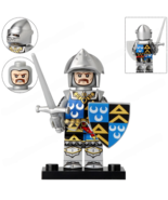 Medieval Knight Sir Edmund De Thorpe Minifigures Building Blocks Toy - $4.84 CAD