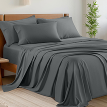 Bamboo_ 6-Piece Queen Size Bed Sheets Set 1800 Thread Count 16 Inch - $85.13