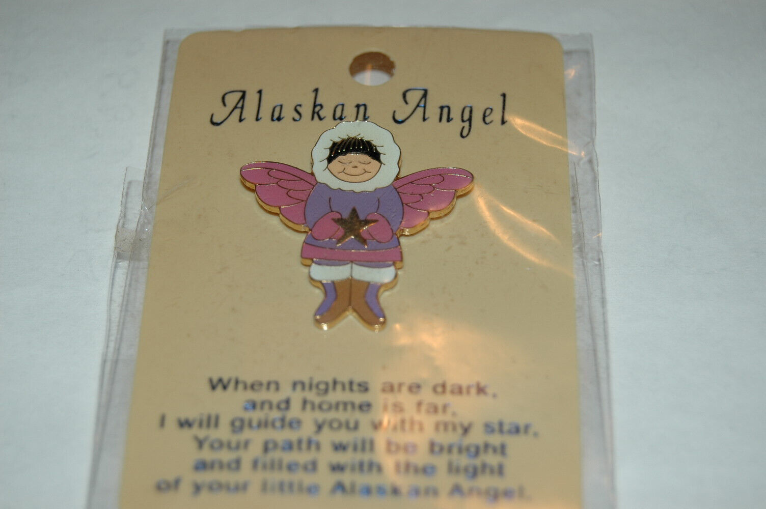 thumbnail image 2 of GATTO Always With You Angel Travel Lapel Pin Hat Pin Tracked Post 2 of 6