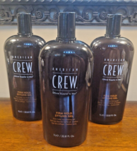 (3) American Crew FIRM Hold Styling GEL 1 L / 33.8 oz Each Non Flaking Free Ship - £50.26 GBP