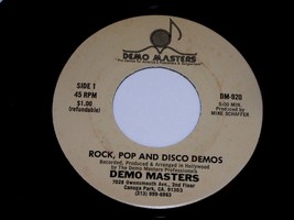 Demo Masters Rock Pop Disco Demos Country Demos 45 Rpm Record Demo Maste... - £391.12 GBP