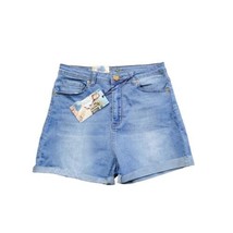AQ Jeans Colombian Style Cut Off Shorts Womens Size 13 High Rise Blue - £12.61 GBP