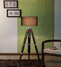 NAUTICALMART DECORATIVE TRIPOD FLOOR LAMP SHEESHAM WOOD - $104.94