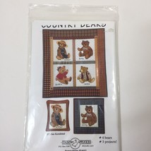 Country Bears Quilt Pattern Country Appliques 30" x 34" - $12.86