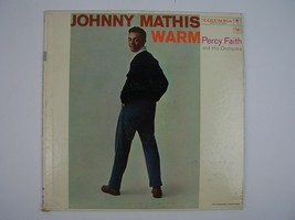 Johnny Mathis With Percy Faith &amp; His Orchestra Warm Vinyl LP Record Album MONO - £7.74 GBP