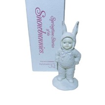 VTG 1994 Dept. 56 Springtime Stories 5.25” Snowbunnies I&#39;ve Got A Surprise Gift - £13.41 GBP