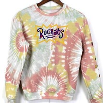 Nickelodeon Rugrats Womens XS Sweatshirt Tie Dye Oversized Cartoon Paste... - £13.49 GBP