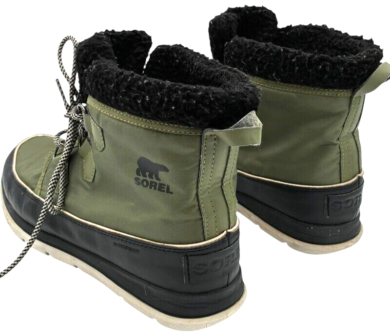 Sorel Women's Explorer Carnival Winter Ankle Boots Hiker Green X Black Size 10 Item image 5