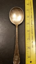 Vintage Silverplate Soup Spoon Gorham 1906 “Empire” Pattern Engraved “BV” - £7.98 GBP