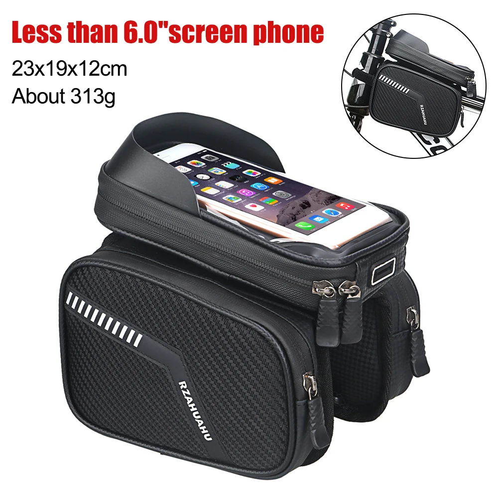 Ube bag bicycle saddle bags bike front frame pouch cycling accessories waterproof phone thumb200