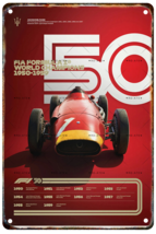 F1 1950s World Champ Grand Prix racing metal wall poster decor Tin Sign ... - $19.00