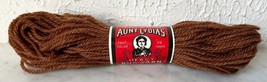 Vintage NEW Old Stock Aunt Lydia&#39;s Heavy Rug Yarn Polyester-1 Skein Brown #420 - £5.26 GBP