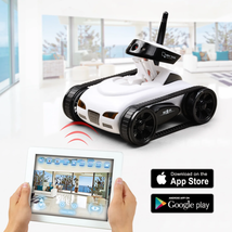 Xmas Rc Tank with Wifi Fpv Camera Rc Crawler Tank APP Radio Controlled Car  - $45.14