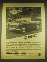 1963 MG Midget Car Ad - Look! They&#39;ve got an MG - £14.50 GBP