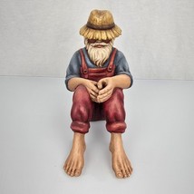 VINTAGE HAND CARVED CRATE PROSPECTS WOOD WOODEN SANTA SIGNED ANN 6th EDI... - $128.69