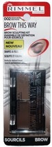 Rimmel Brow This Way EyeBrow Sculpting Kit #002 Medium Brown (Sealed) Se... - $15.61