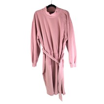 Eloquii Womens Dress Mock Neck Long Sleeve Belted Cotton Blend Stretch Pink 20 - £10.09 GBP