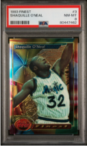 1993 Finest #3 Shaquille O&#39;Neal HOF PSA 8 - Tribute to the Dominant Big Man! - £31.58 GBP