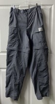 Bimini Bay Outfitters Convertible Nylong Cargo Pants Womens M Gray Outdo... - $18.69