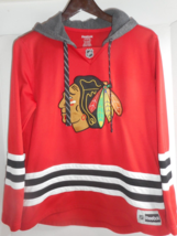 Reebok Woman&#39;s Chicago Blackhawks NHL Red Face Off Pullover Hoodie Hoody... - £13.96 GBP