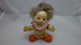 Vintage Josef Originals Clown Figurine Flocked Finish - Cute and Scarce - £7.47 GBP